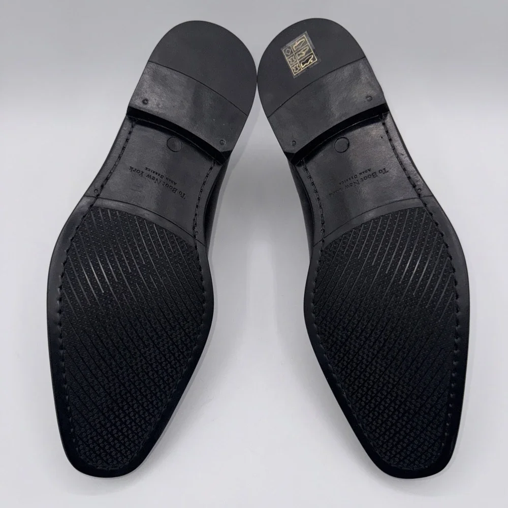 To Boot New York Amadeo Derby‎ Men's Size 8.5 Black Italian Leather